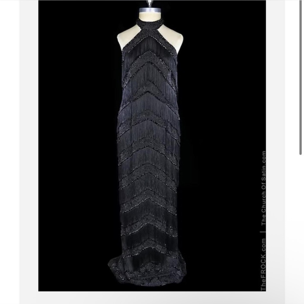 Vintage Oleg Cassini Beaded Fringe